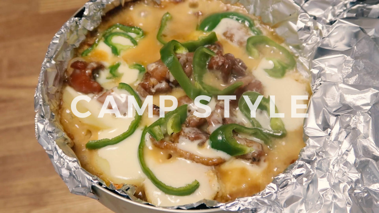 #1 キャンプ料理 | やきとり缶とじゃがいものチーズ照り焼き（ワンバーナークッキング）