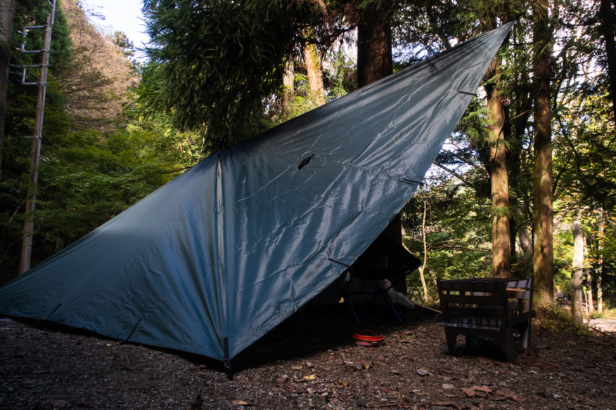 DD Tarpタープ 木を使った設営